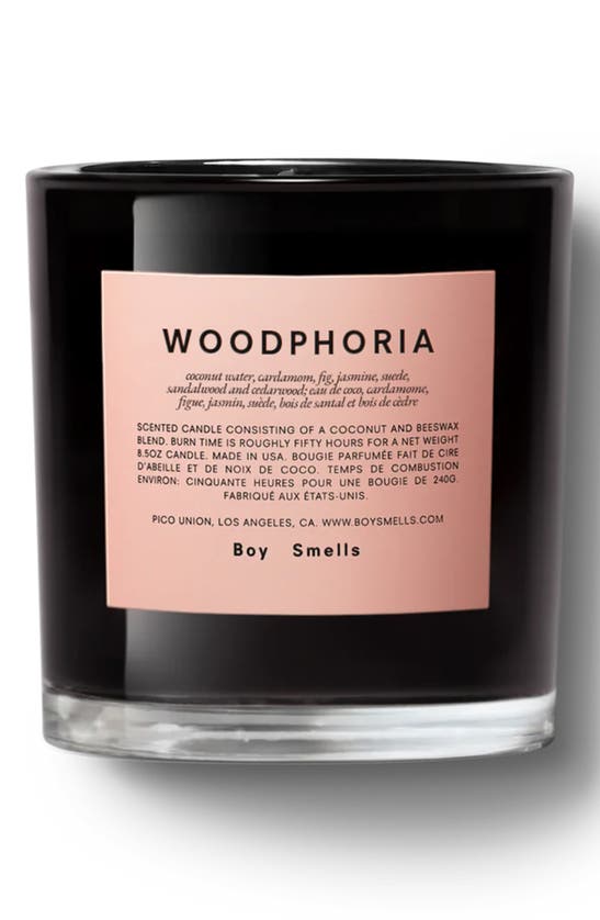 Boy Smells Woodphoria Scented Candle, 8.5 oz In Black