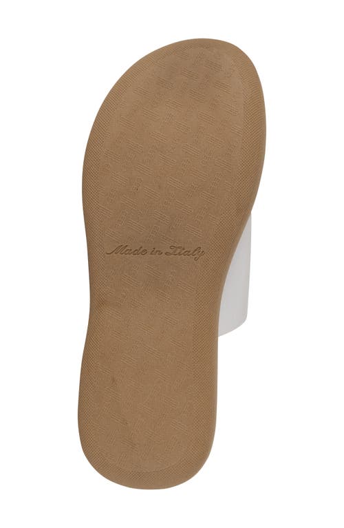 Italian Shoemakers Jahzara Elastic Strap Sandal In White