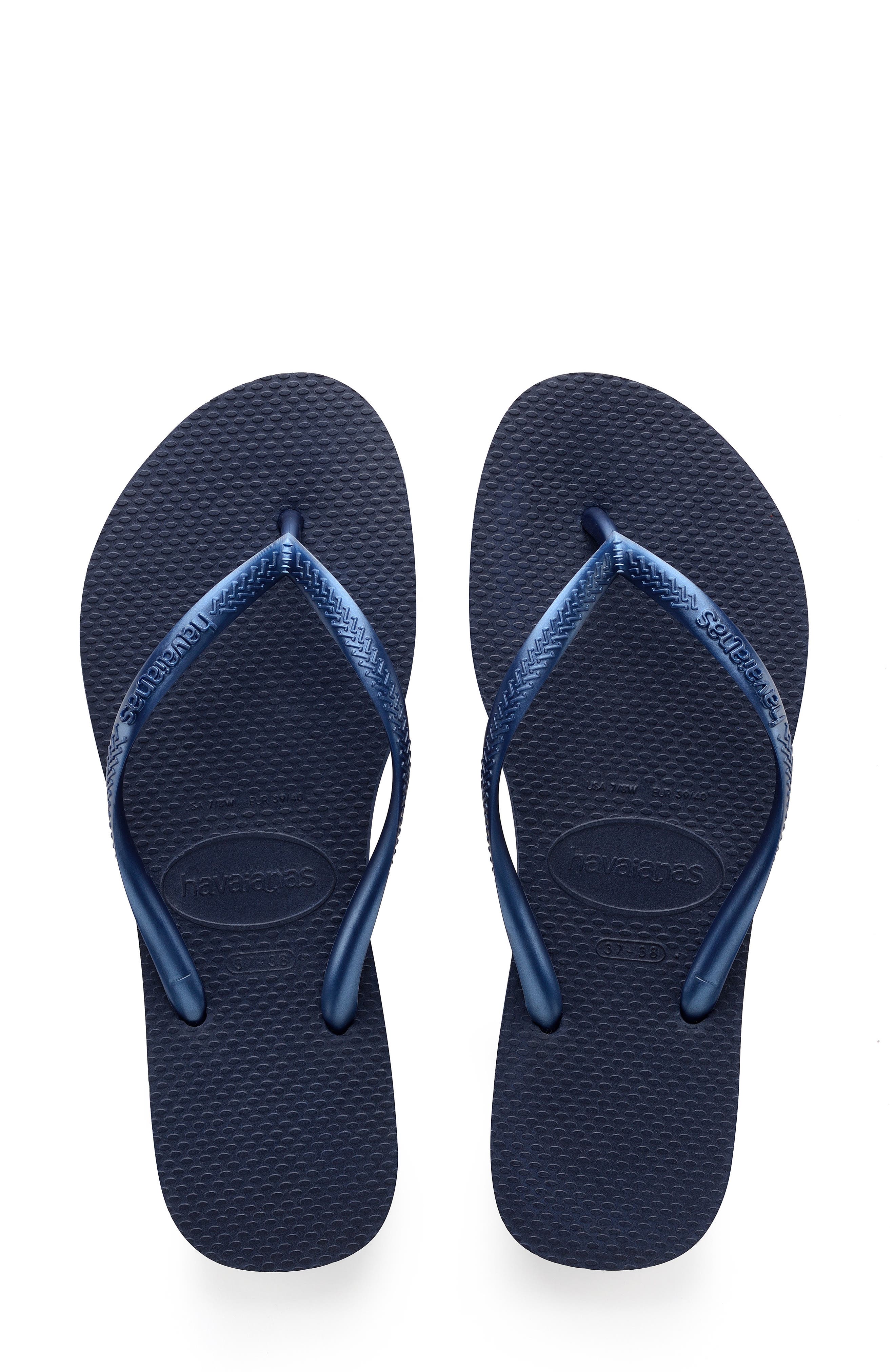 Womens Flip Flop Thong Flats Sandals Shoes Blue Glitter 