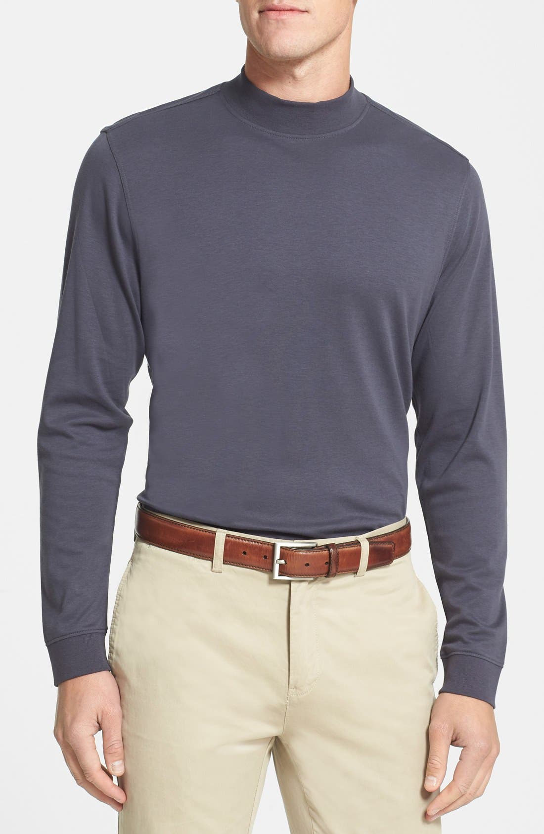cutter and buck men's mock turtleneck