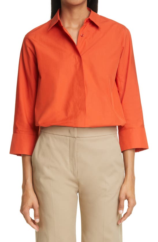 MAX MARA ALEGGIO COTTON TUNIC SHIRT,111109126000290