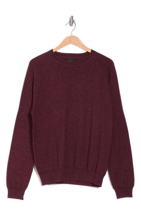 14th & Union Performance Knit Trim Fit Pullover Sweater In Burgundy ...