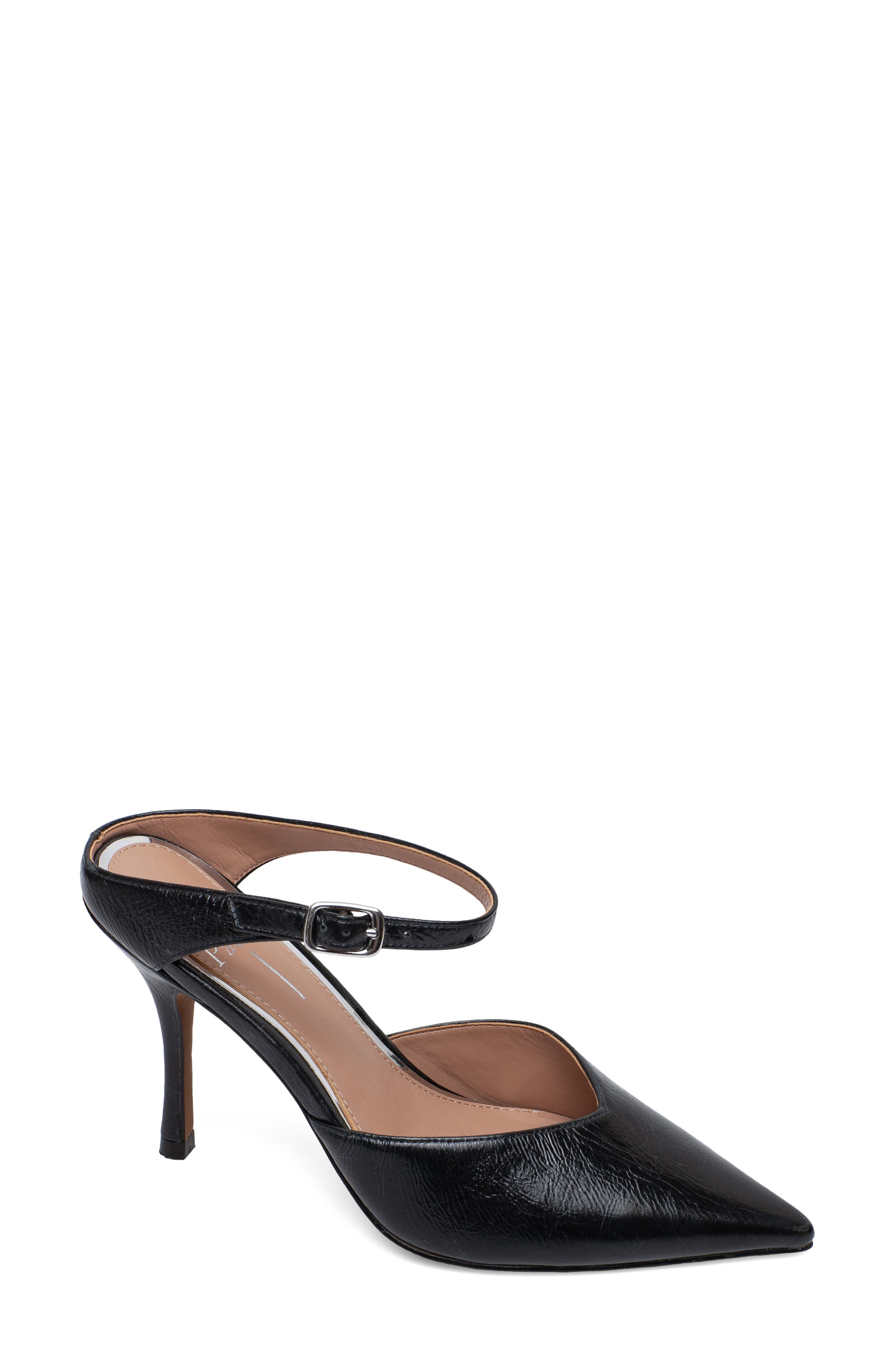 Linea Paolo Yvonne Pointed Toe Mule in Charcoal