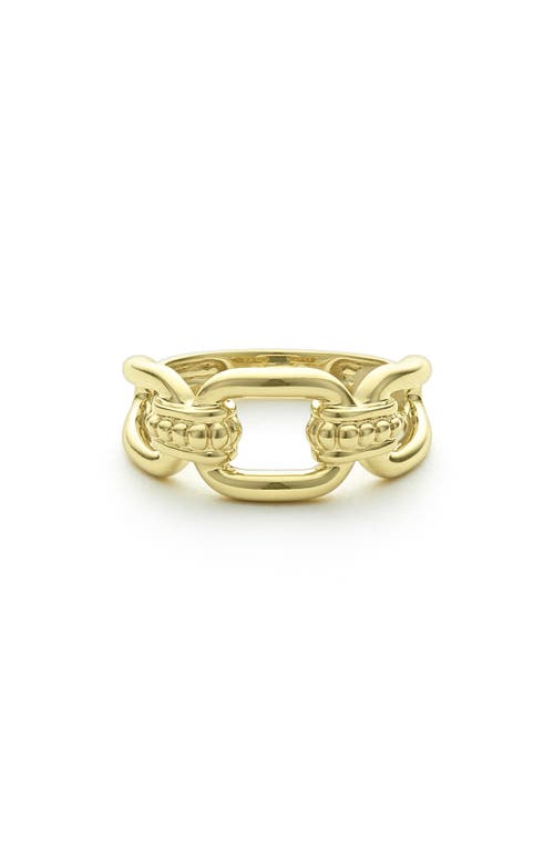 LAGOS Signature Caviar Oval Link Ring in Gold at Nordstrom, Size 7