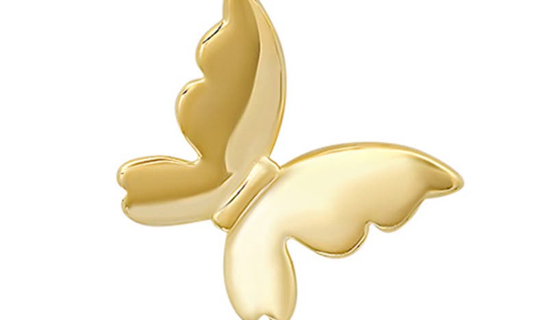 Queen Jewels Paperclip Butterfly Pendant Necklace In Gold