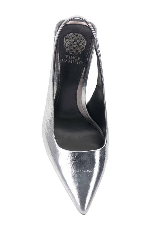 Shop Vince Camuto Bantie Pointed Toe Pump In Silver