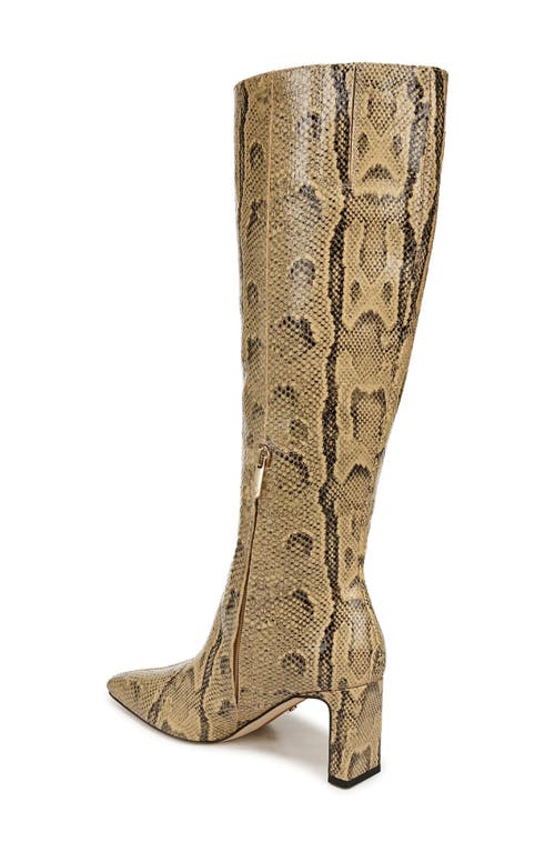 Shop Sam Edelman Sylvia Knee High Boot In Golden Tan