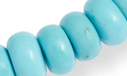 Anzie Turquoise Evil Eye Beaded Stretch Bracelet In Turquoise/aqua