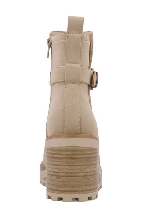 Mia Cleste Wedge Bootie In Sand