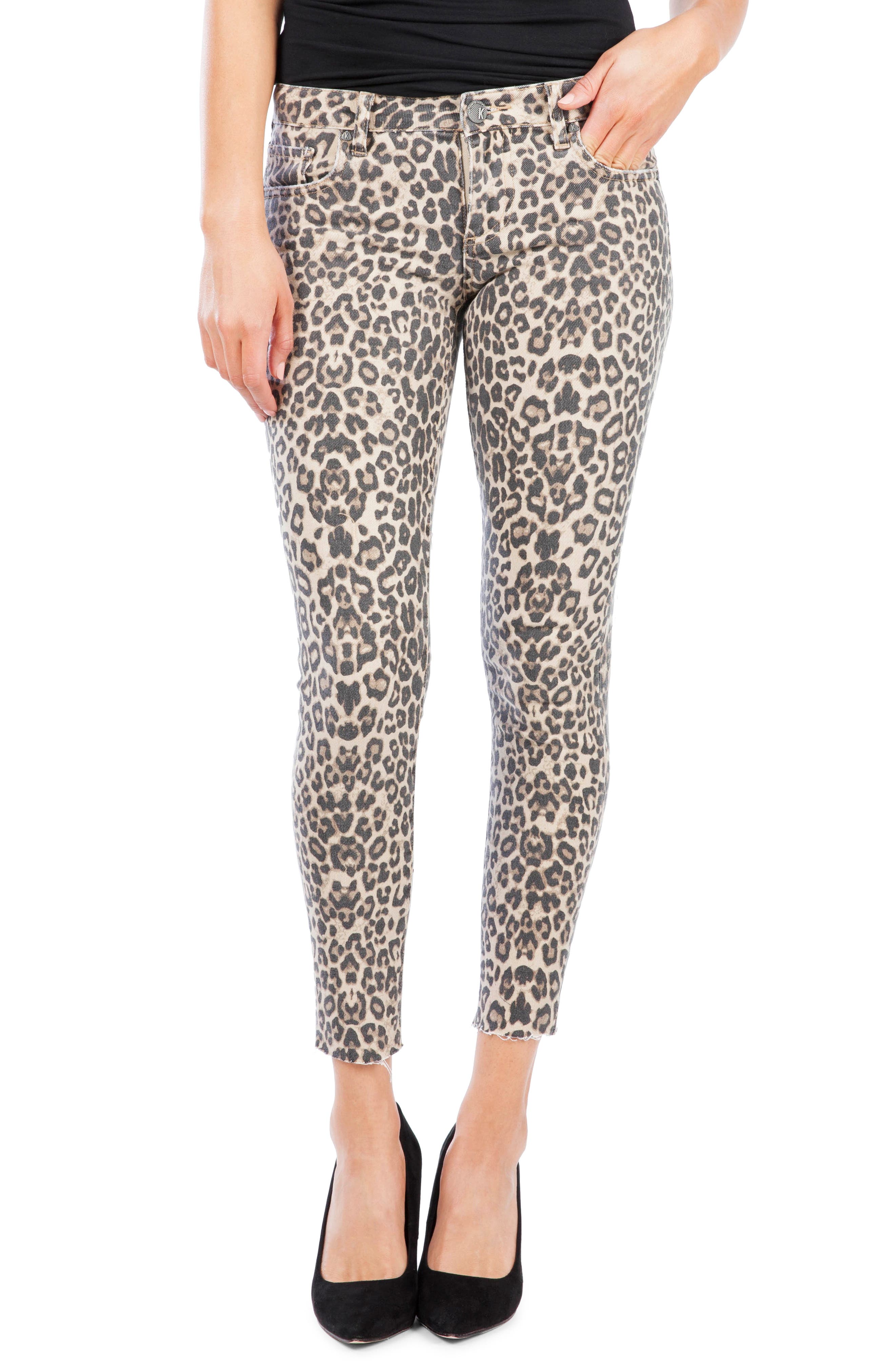 kut from the kloth leopard jeans