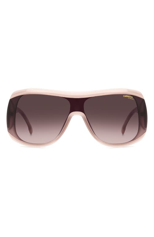 Shop Carrera Eyewear 99mm Gradient Shield Sunglasses In Nude/brown Gradient