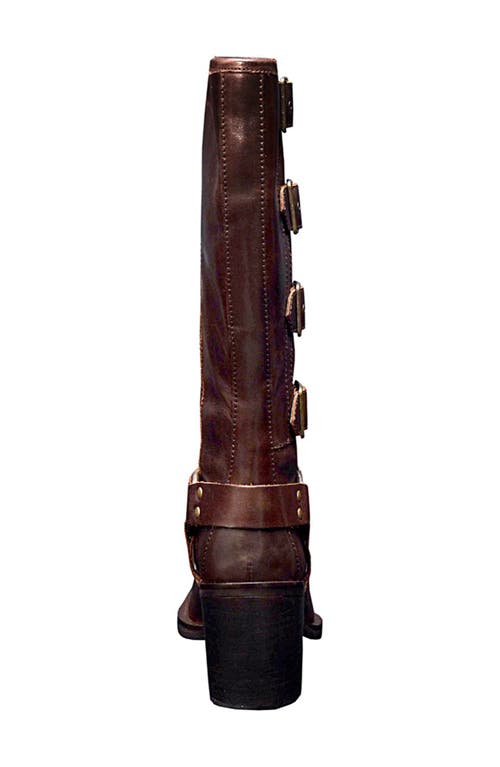 Shop Kenneth Cole Emmett Knee High Boot In Chocolate Leather