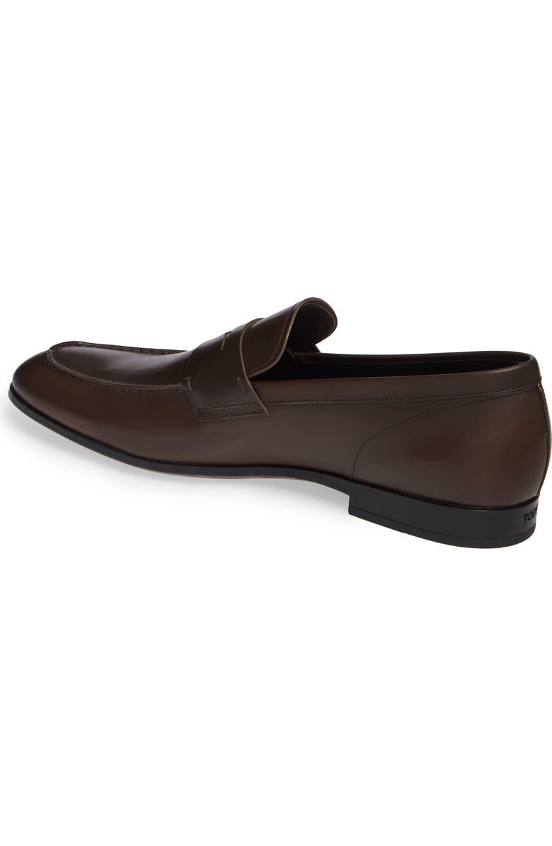 Tod's Penny Loafer, Alternate, color, Dark Brown