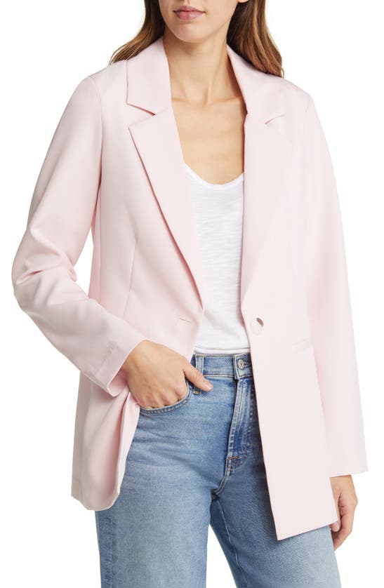 Sanctuary Bryce Woven Blazer In Washed Pink