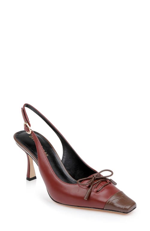 Shop Dee Ocleppo Fremont Slingback Pump In Rust Leather