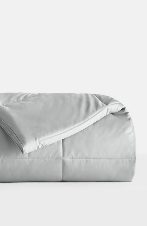 Shop Homespun All Season Premium Down Alternative Solid Comforter In Light Gray