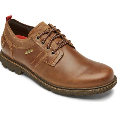 Rockport Rugged Bucks Ii Waterproof Plain Toe Derby- Brown