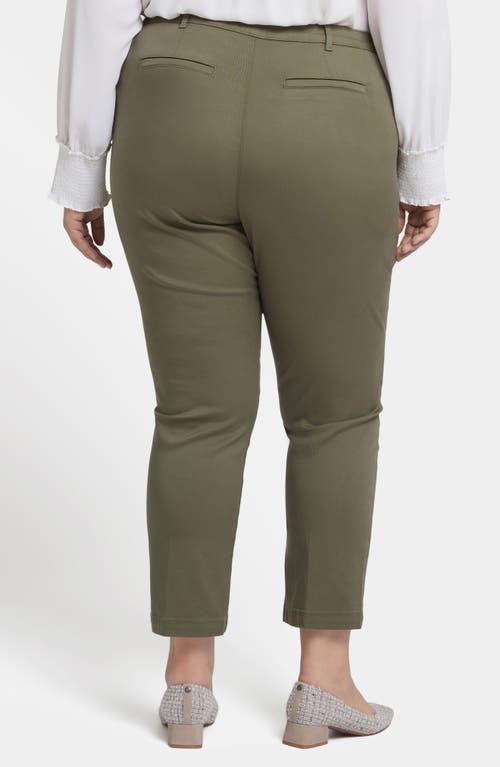 Shop Nydj Sadie Slim Pants In Avocado