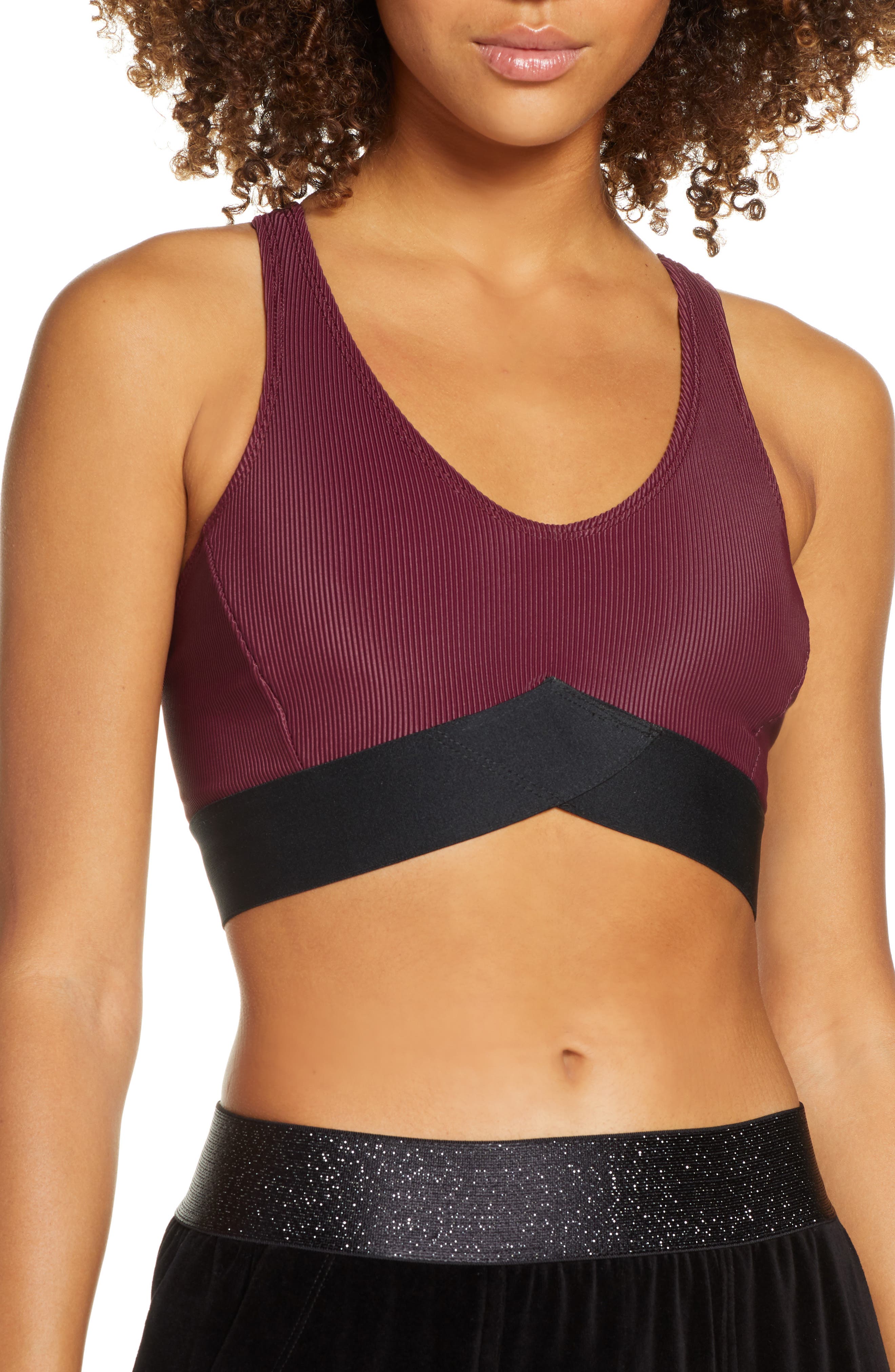 ribbed sports bra