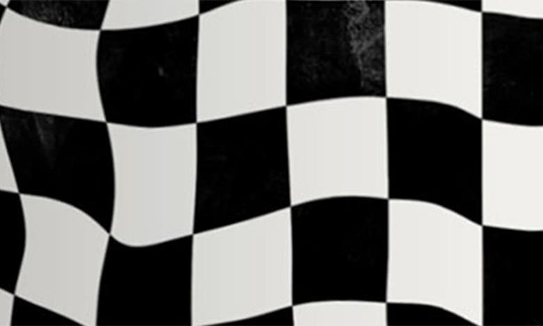 Deny Designs Warped Checkerboard Wine & Champagne Chiller In Black-white