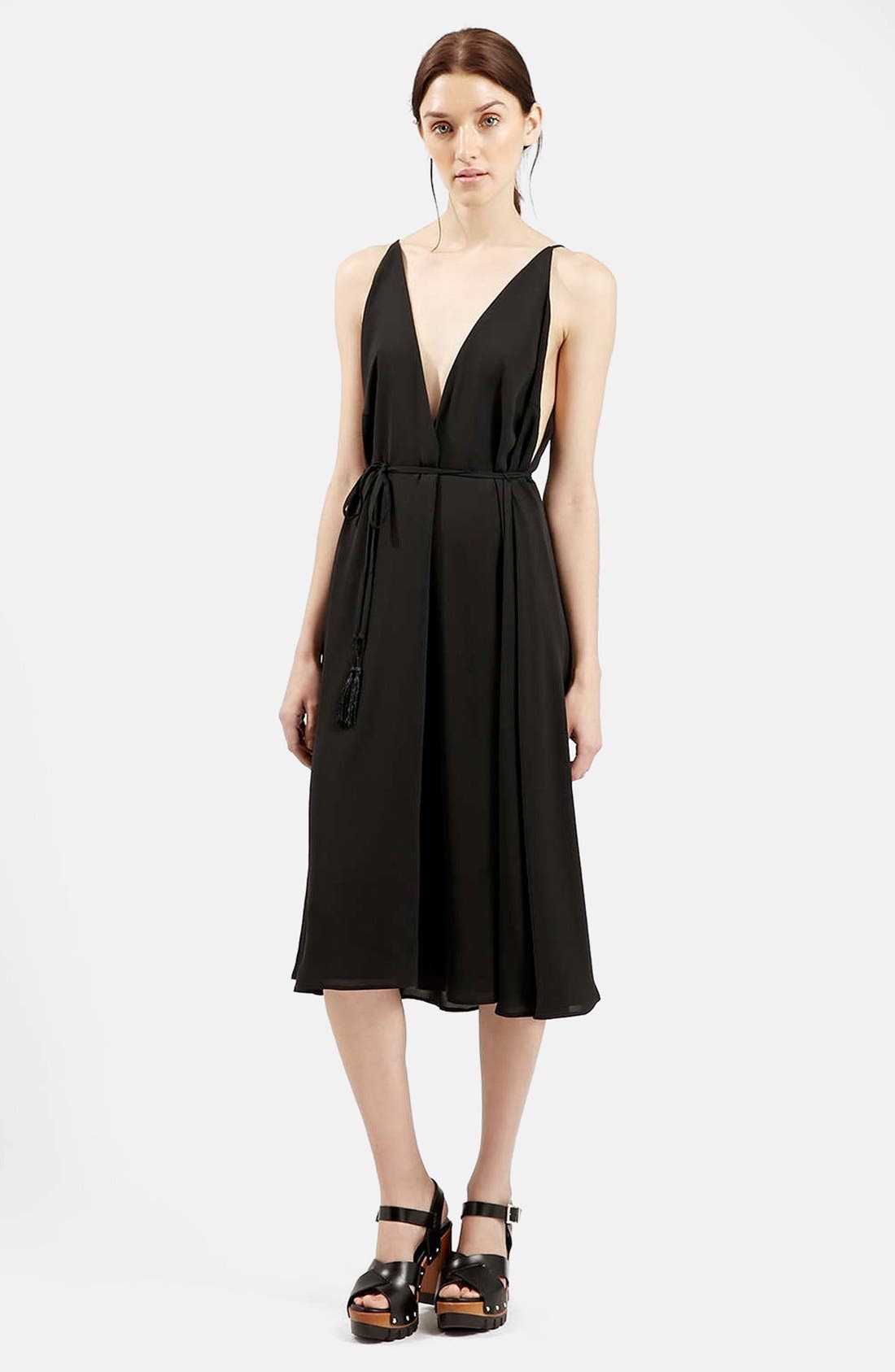 deep v plunge dress