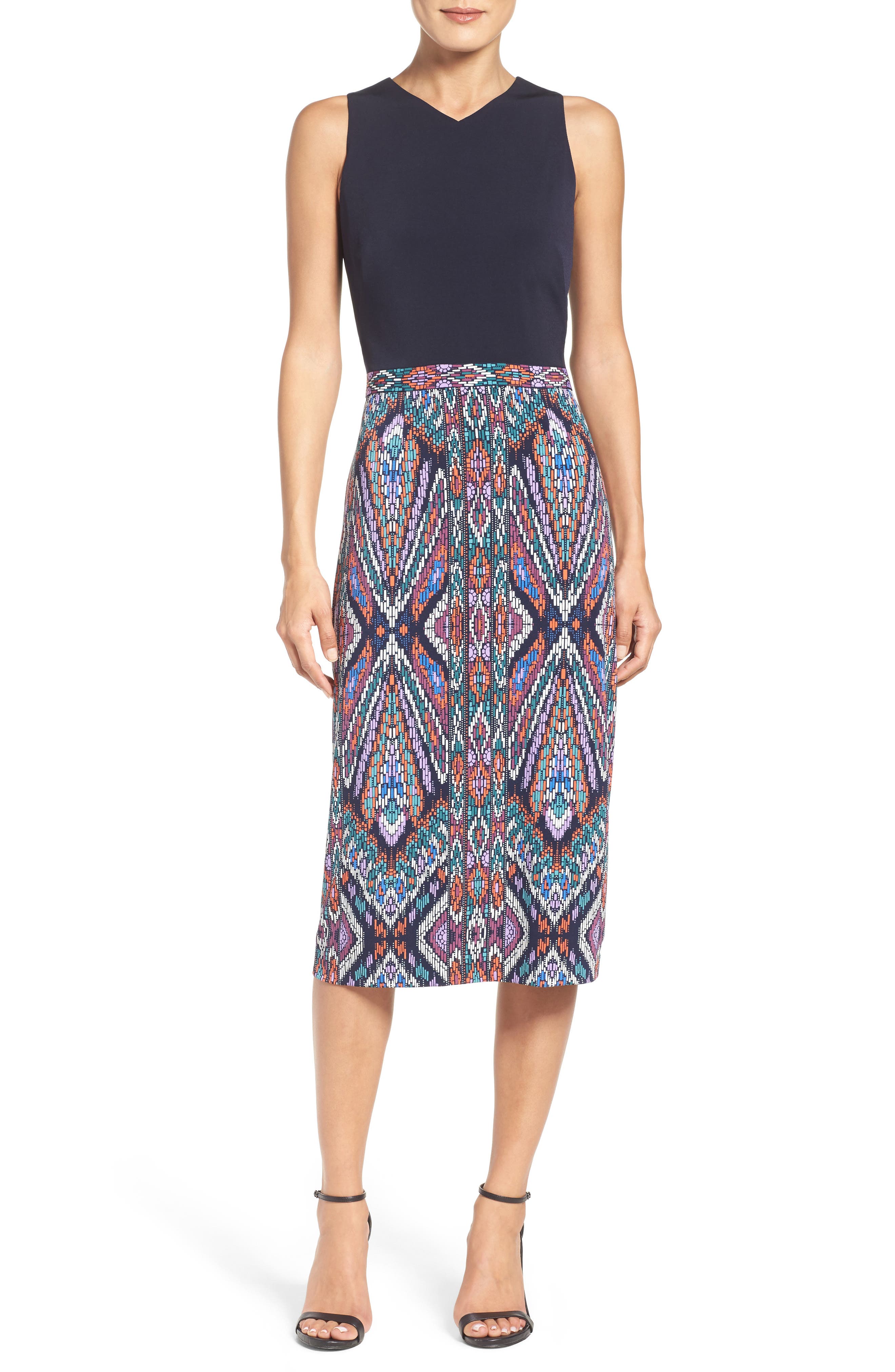 Maggy London Scuba Midi Dress Nordstrom