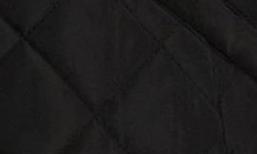 Shop Lauren Ralph Lauren Crest Detail Quilted Vest In Black