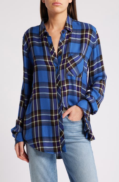 Rails Hunter Plaid Button-up Shirt In Sapphire Indigo