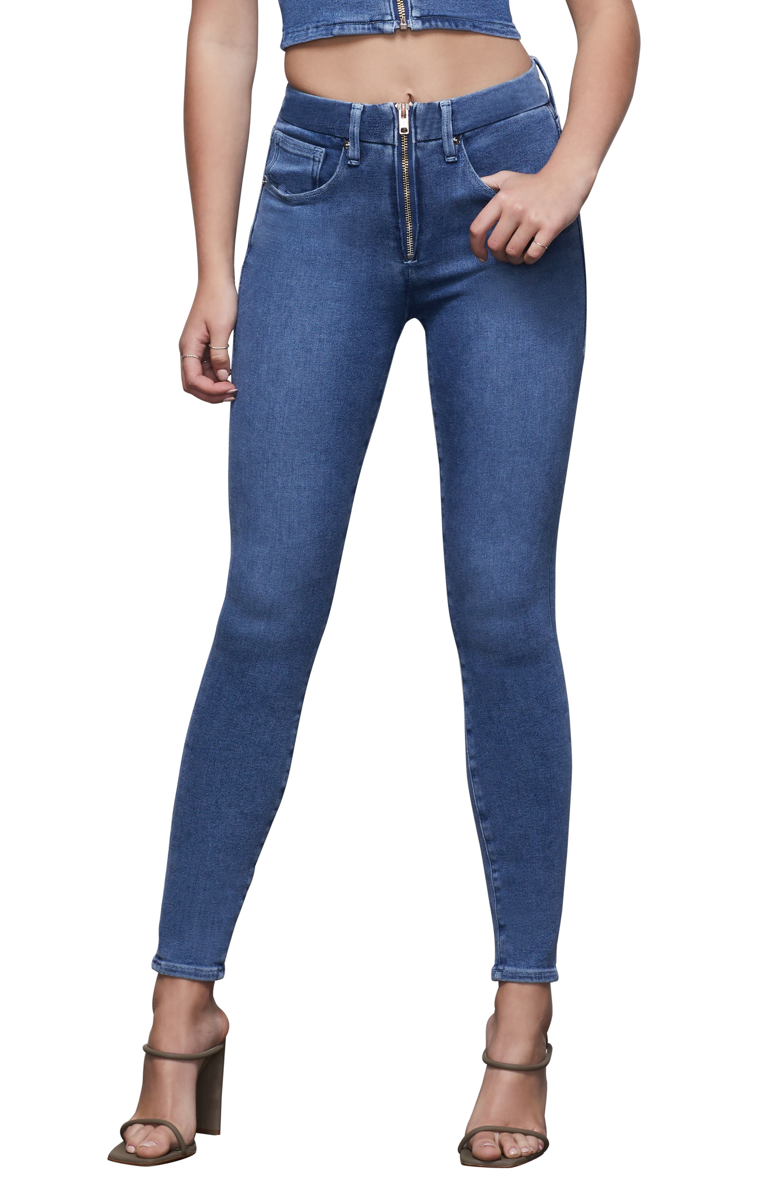 skinny jeans with zippers on the legs