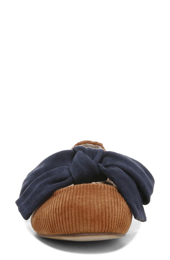 Sam Edelman Kids' Felicity Flat In Brown Mustard/ Baltic Navy