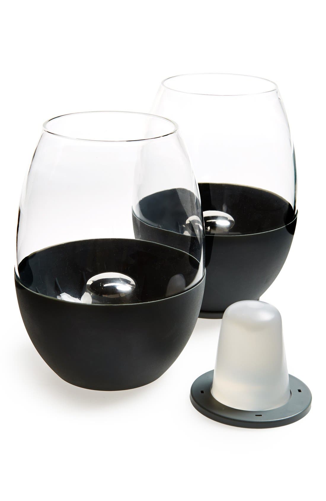 Soiree 'Dimple Glass Stemless' SelfChilling Glassware Set Nordstrom