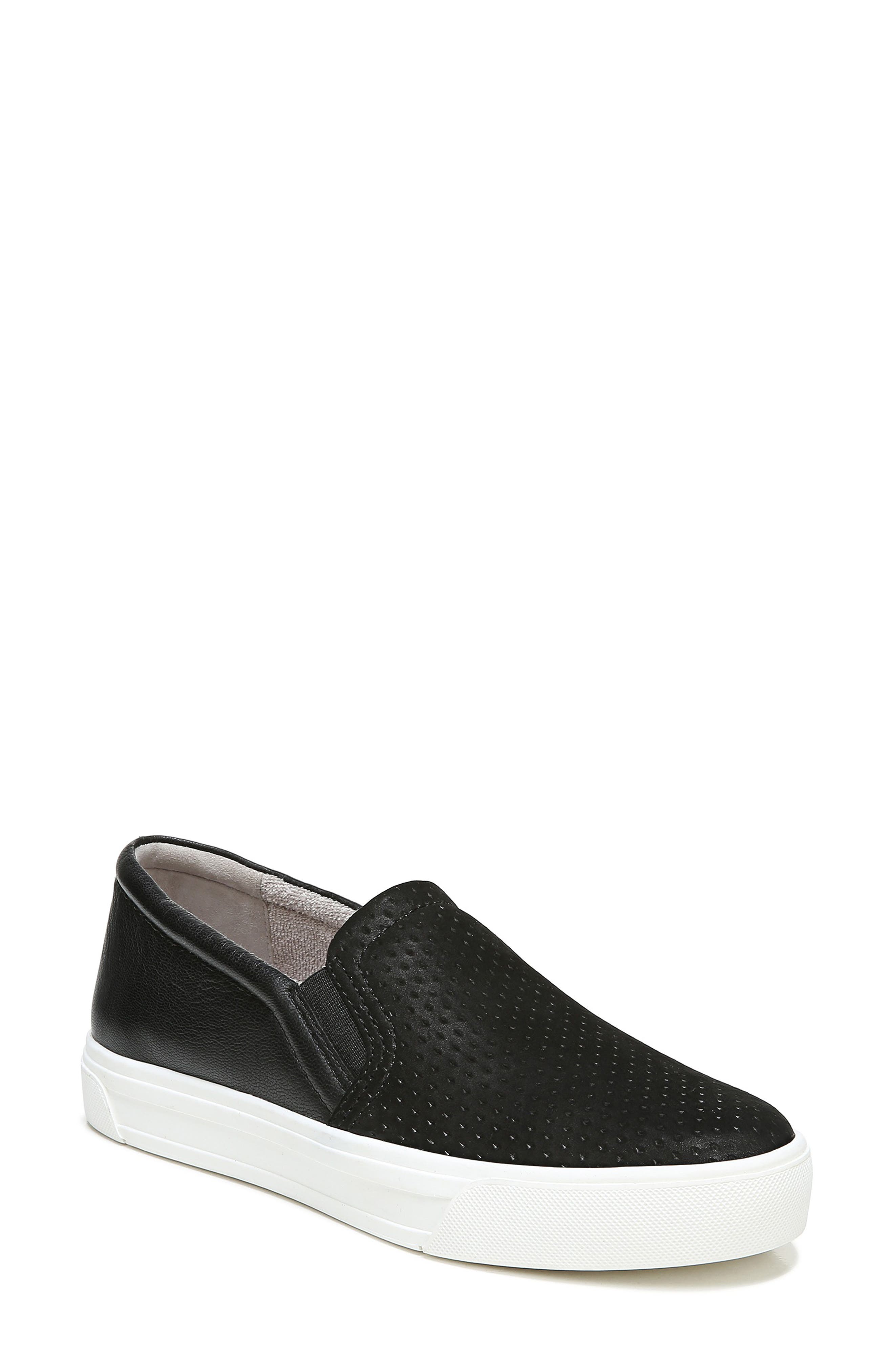 leather slip on sneakers womens