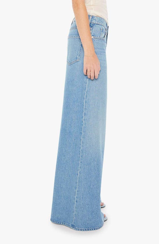 MOTHER MOTHER THE SLUNG SUGAR CONE SNEAK WIDE LEG JEANS
