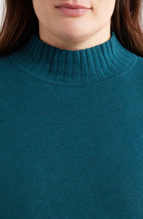 Shop Caslonr Caslon(r) Mock Neck Tunic Sweater In Teal