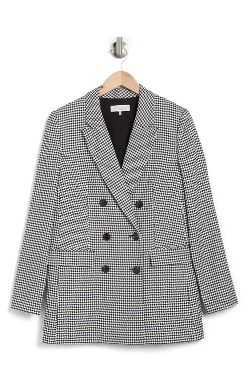 Shop Wayf Double Breasted Blazer In Black/white