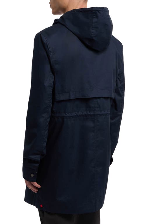 Hunter Downing Hooded Rain Jacket In Night Sky