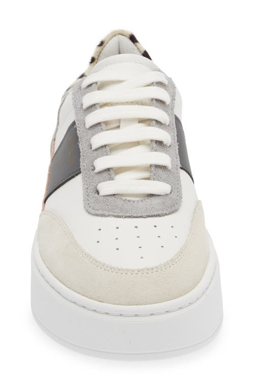 Shop Axel Arigato Orbit Platform Sneaker In White/cremino