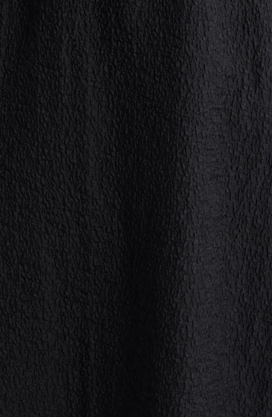 Shop Chelsea28 Ruffle Puckered Midi Dress In Black