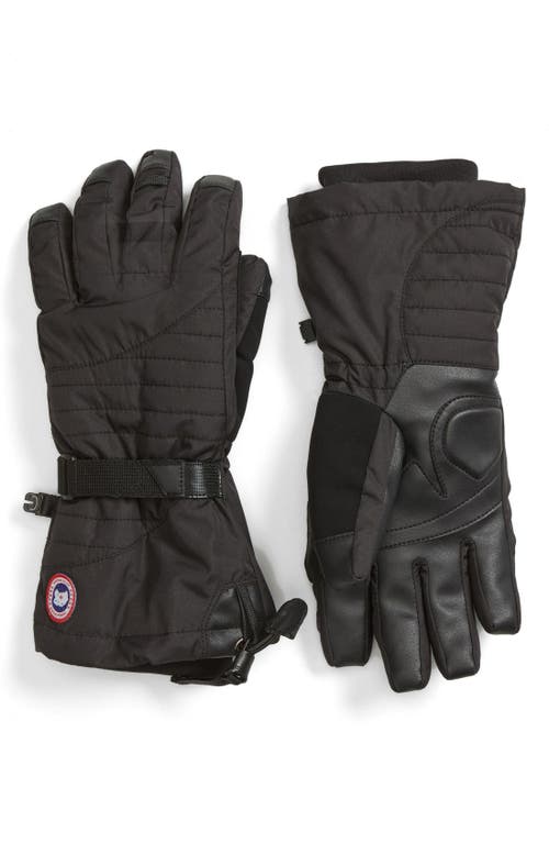 Canada Goose 'Arctic' Water Resistant Down Gloves in Black at Nordstrom, Size Medium