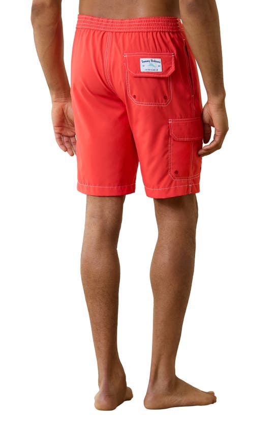 Shop Tommy Bahama Baja Harbor Board Shorts In Zanzibar Red