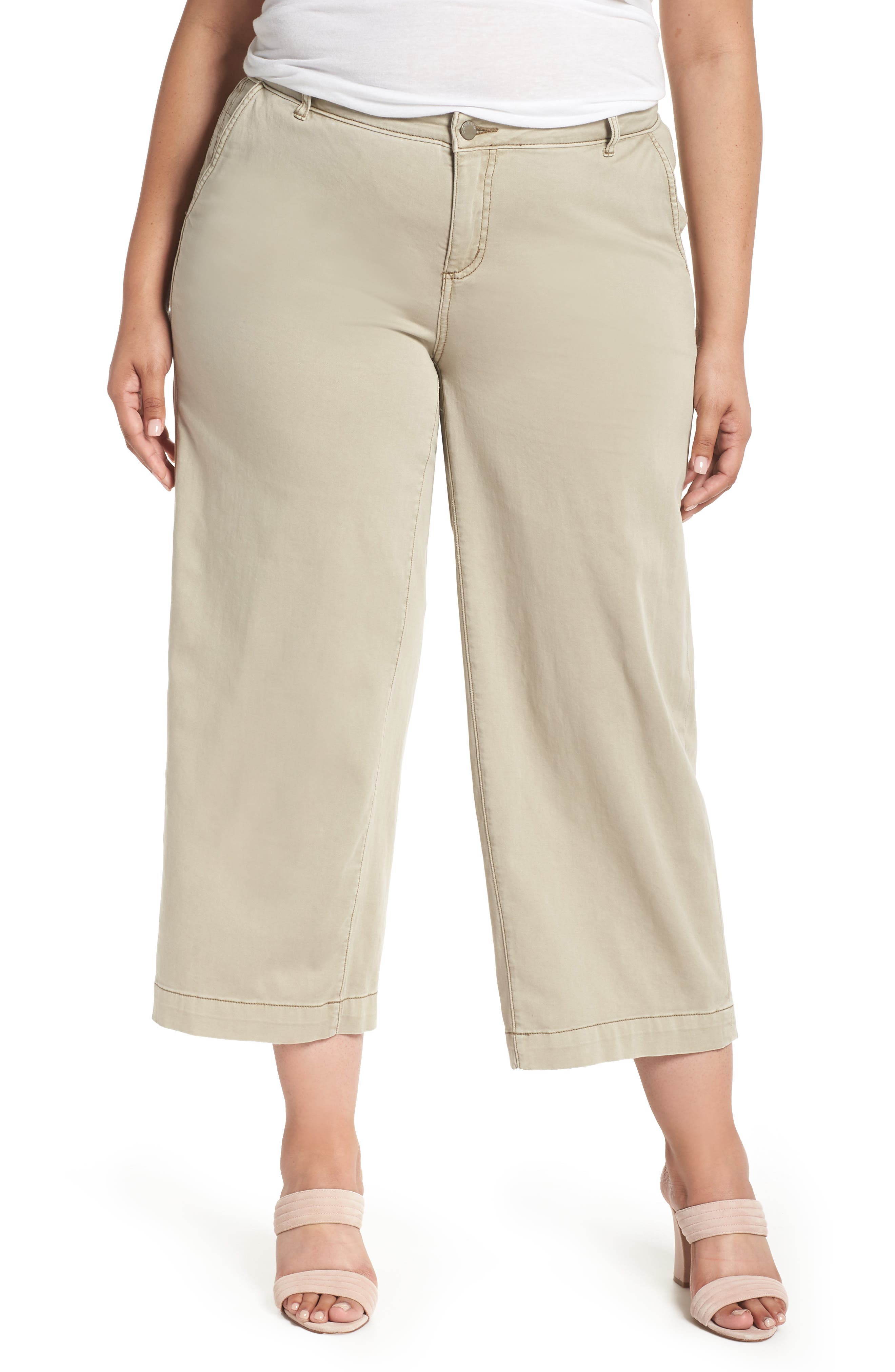 plus size cotton twill pants