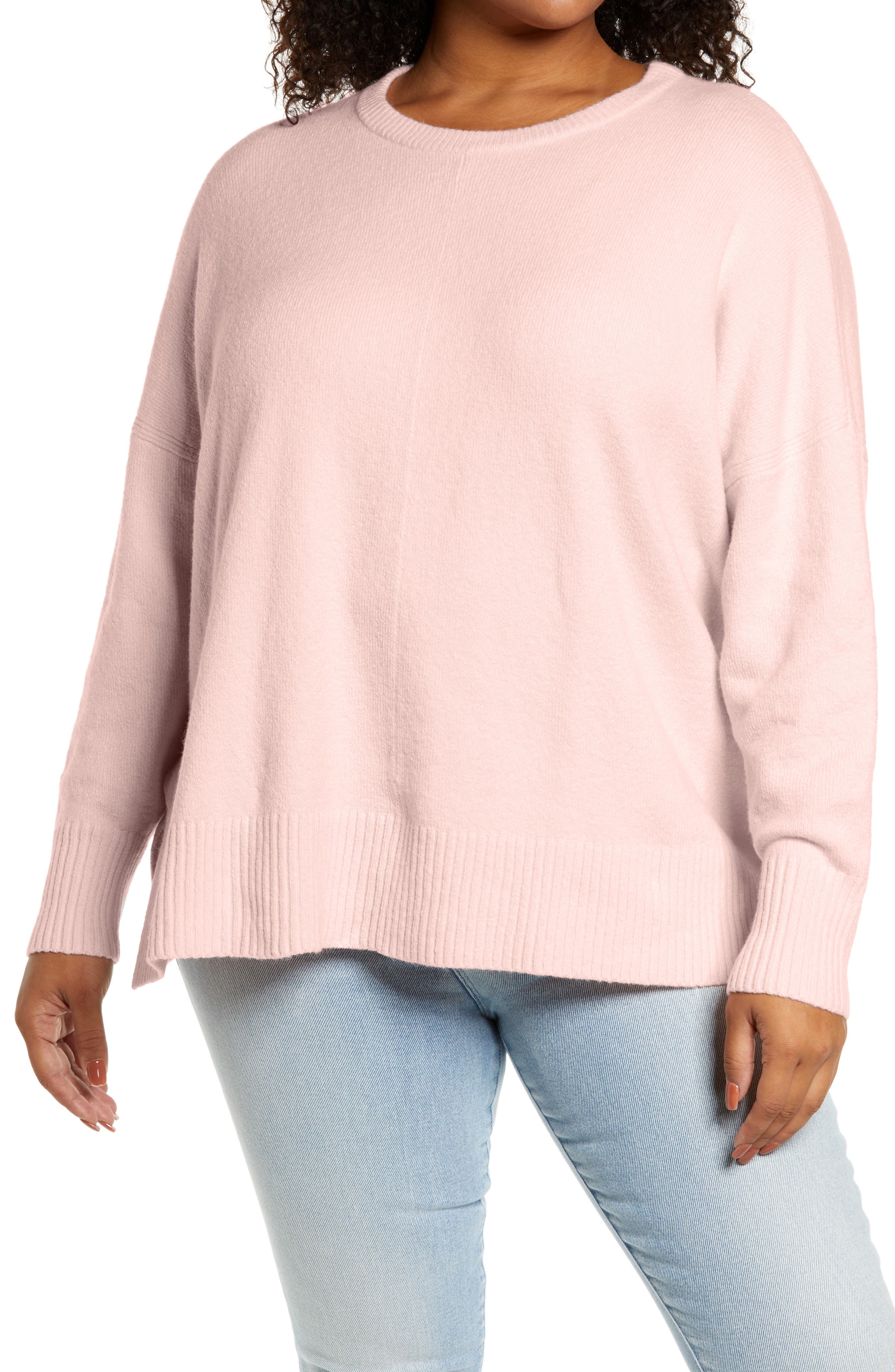 plus size round neck sweaters