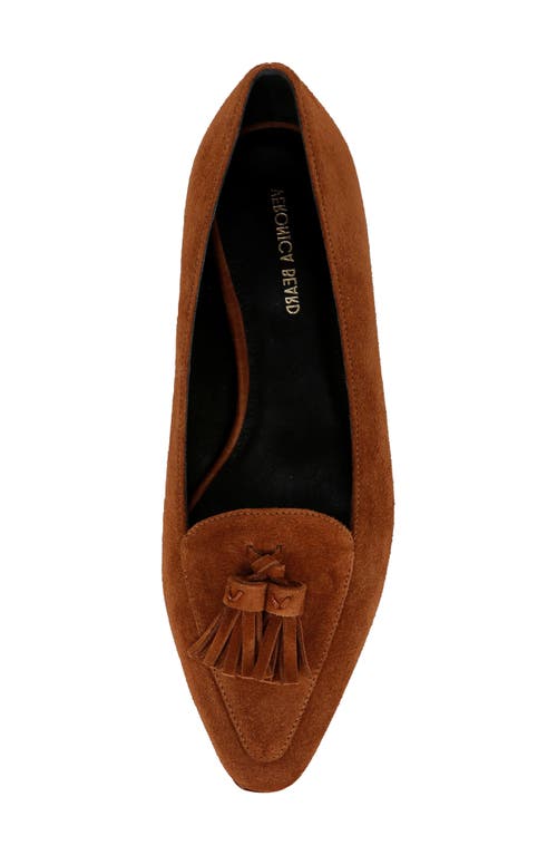 Shop Veronica Beard Cleo Tassel Pointed Toe Loafer In Caramel