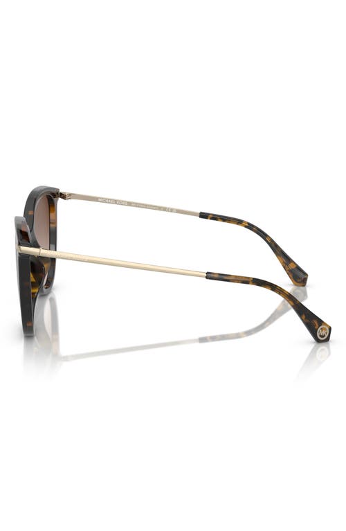 Michael Kors 56mm Gradient Cat Eye Sunglasses In Dark Tortoise