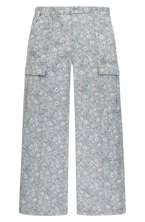 LEVI'S LEVI'S KIDS' FLORAL HIGH WAIST BAGGY TWILL CARGO PANTS