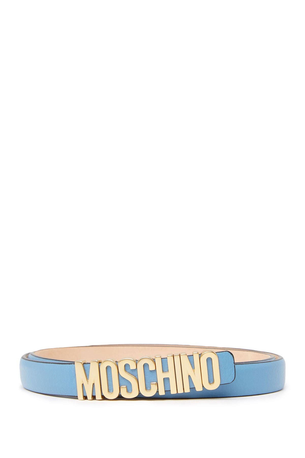 yellow moschino belt