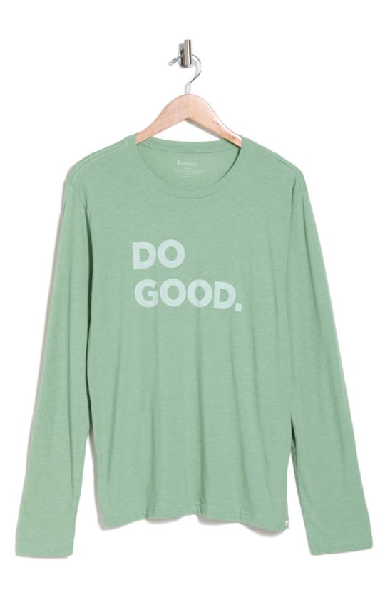 Shop Cotopaxi Do Good Organic Cotton Blend Long Sleeve T-shirt In Aspen