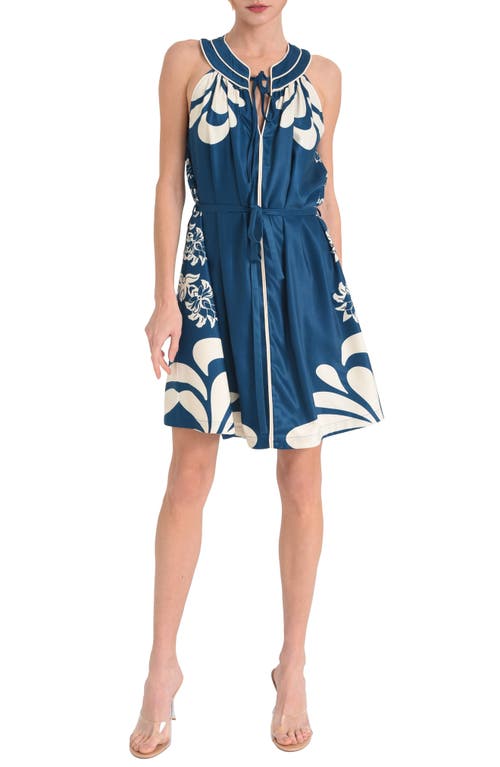 CIEBON CIEBON KYNDRA PRINT SLEEVELESS MINIDRESS