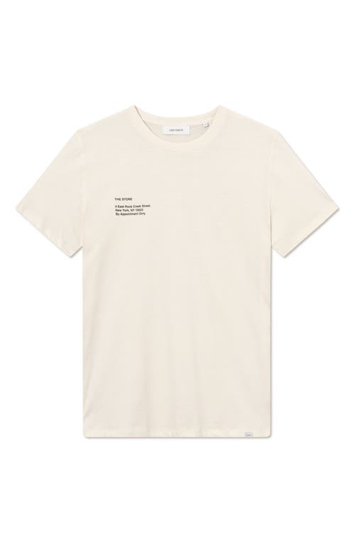 Shop Les Deux Neighborhood Cotton Graphic T-shirt In Ivory/black