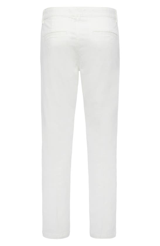 Shop Hudson Classic Slim Straight Leg Stretch Chinos In White